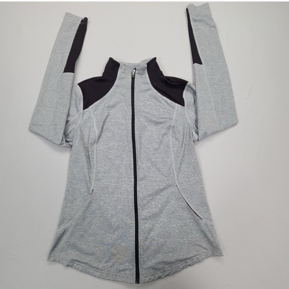 Tek Gear Heathered Gray and Black Jacket